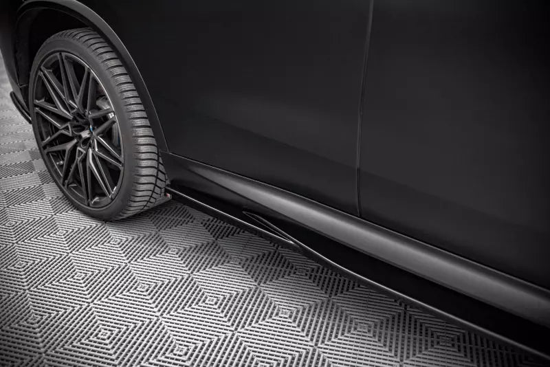 Maxton Design Seitenschweller (Paar) für BMW X5M F95 Hochglanz schwarz – Ansicht 2