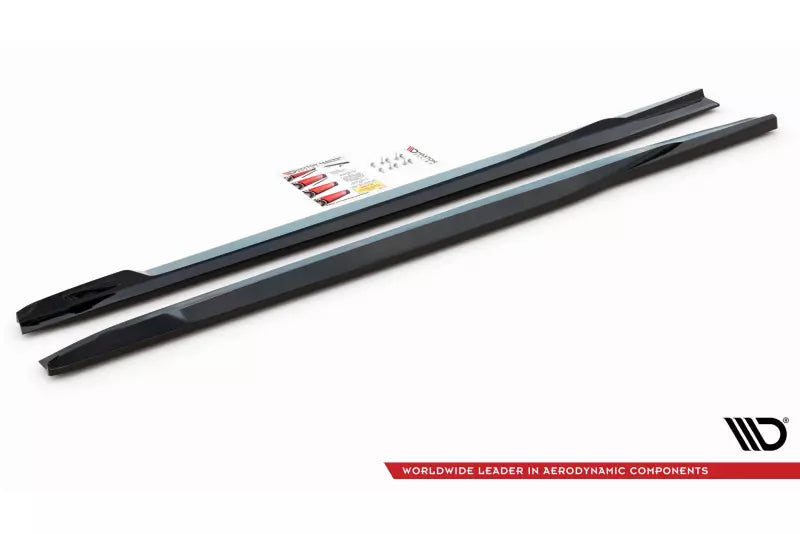 Maxton Design Seitenschweller (Paar) für BMW X5M F95 Hochglanz schwarz – Ansicht 4