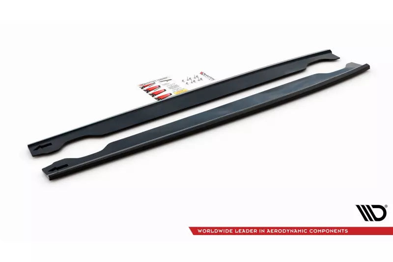 Maxton Design Seitenschweller (Paar) für Hyundai I20 N Mk3 Hochglanz schwarz – Ansicht 4