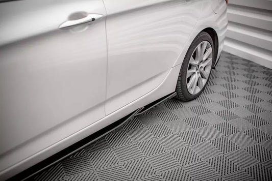 Maxton Design Seitenschweller (Paar) für Hyundai I40 Mk1 Hochglanz schwarz – Ansicht 1