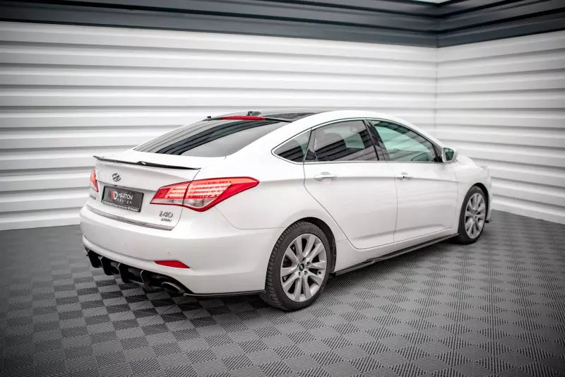 Maxton Design Seitenschweller (Paar) für Hyundai I40 Mk1 Hochglanz schwarz – Ansicht 2