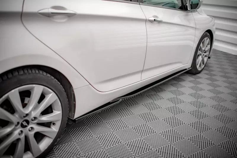 Maxton Design Seitenschweller (Paar) für Hyundai I40 Mk1 Hochglanz schwarz – Ansicht 3