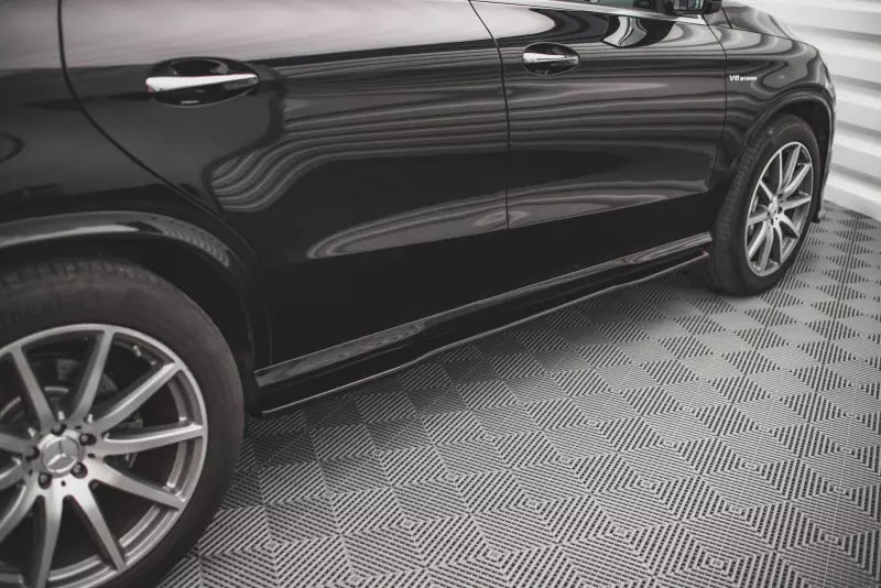 Maxton Design Seitenschweller (Paar) für Mercedes GLE Coupe 63 AMG C292 Hochglanz schwarz – Ansicht 1