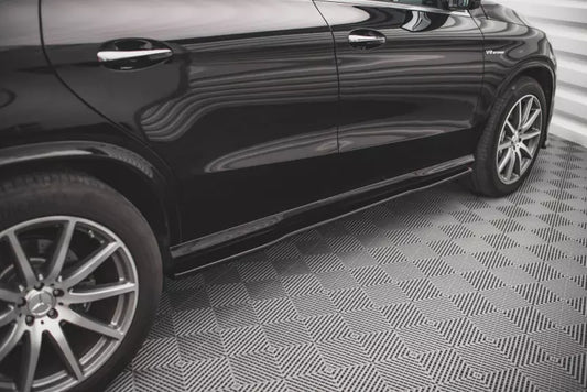 Maxton Design Seitenschweller (Paar) für Mercedes GLE Coupe 63 AMG C292 Hochglanz schwarz – Ansicht 1