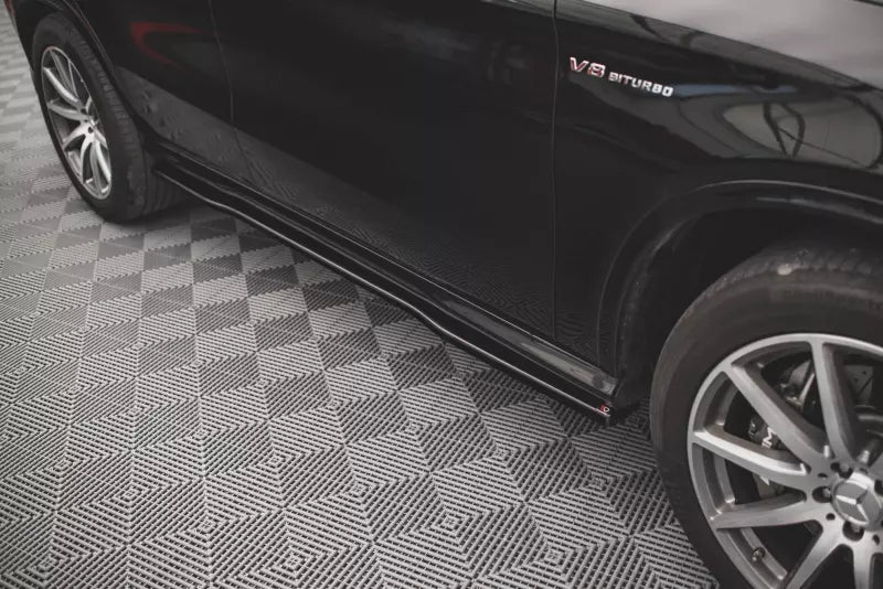 Maxton Design Seitenschweller (Paar) für Mercedes GLE Coupe 63 AMG C292 Hochglanz schwarz – Ansicht 2