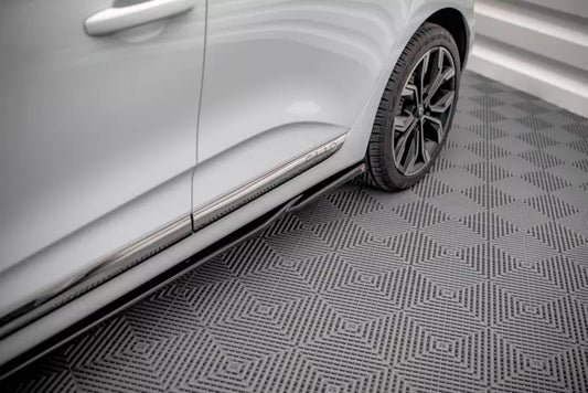 Maxton Design Seitenschweller (Paar) für Renault Clio Mk5 Hochglanz schwarz – Ansicht 1