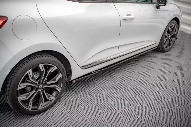 Maxton Design Seitenschweller (Paar) für Renault Clio Mk5 Hochglanz schwarz – Ansicht 3