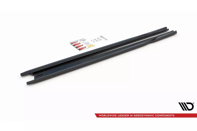 Maxton Design Seitenschweller (Paar) für Skoda Fabia Mk3 Hochglanz schwarz – Ansicht 3