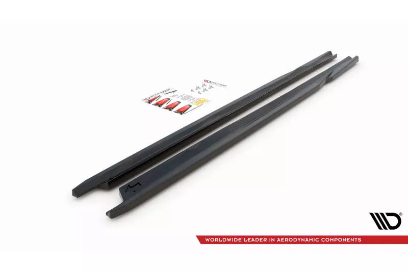 Maxton Design Seitenschweller (Paar) für Skoda Fabia Mk3 Hochglanz schwarz – Ansicht 4