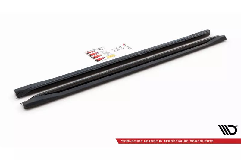 Maxton Design Seitenschweller (Paar) für Skoda Kodiaq Mk1 Facelift Hochglanz schwarz – Ansicht 3