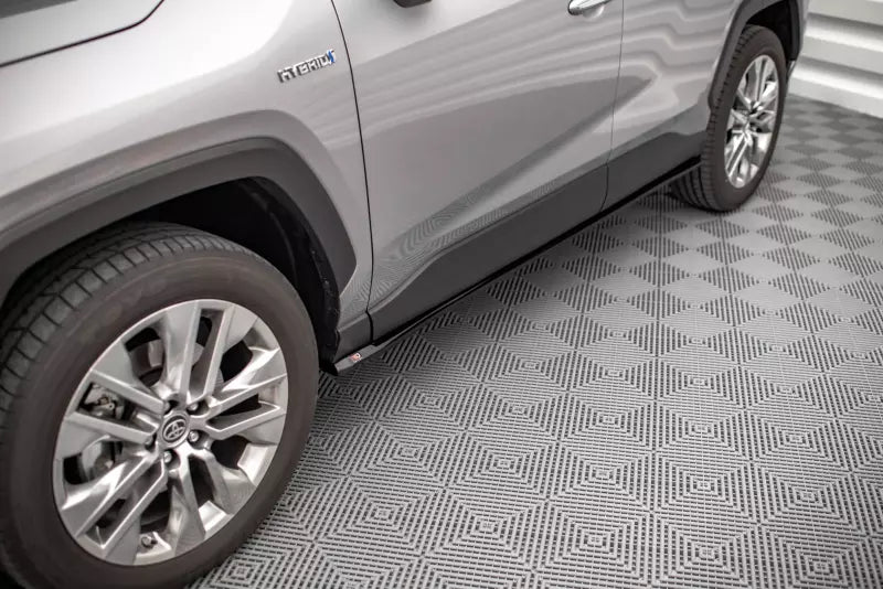 Maxton Design Seitenschweller (Paar) für Toyota RAV4 Mk5 Hochglanz schwarz – Ansicht 1