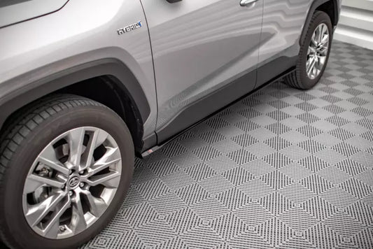 Maxton Design Seitenschweller (Paar) für Toyota RAV4 Mk5 Hochglanz schwarz – Ansicht 1