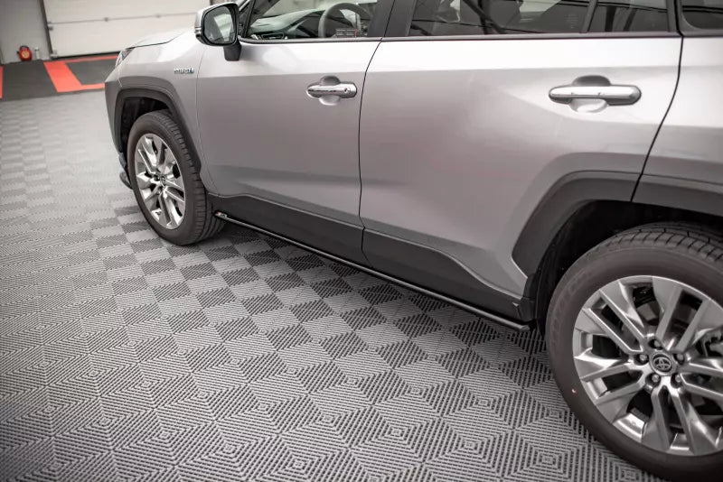 Maxton Design Seitenschweller (Paar) für Toyota RAV4 Mk5 Hochglanz schwarz – Ansicht 2
