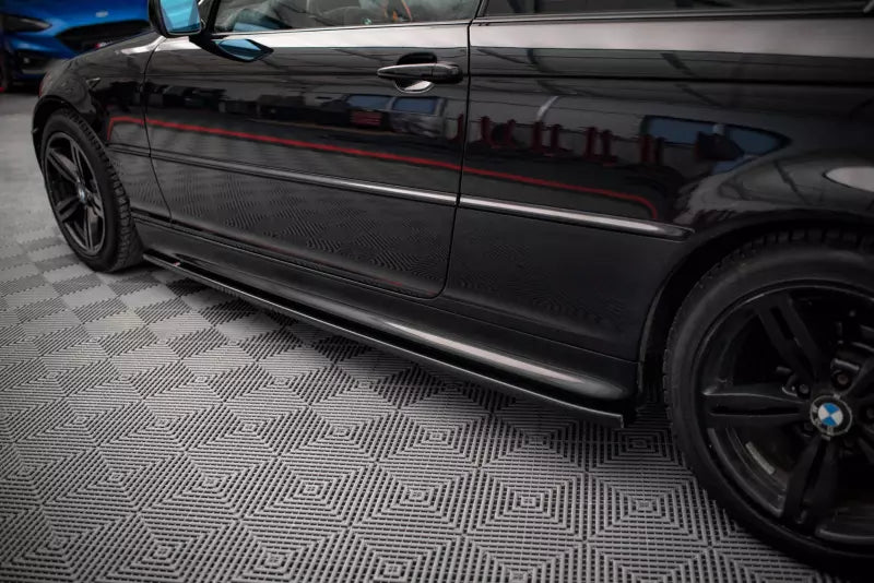 Maxton Design Seitenschweller (Paar) V.2 für BMW 3er E46 M-Paket Coupe / Cabrio Hochglanz schwarz – Ansicht 3