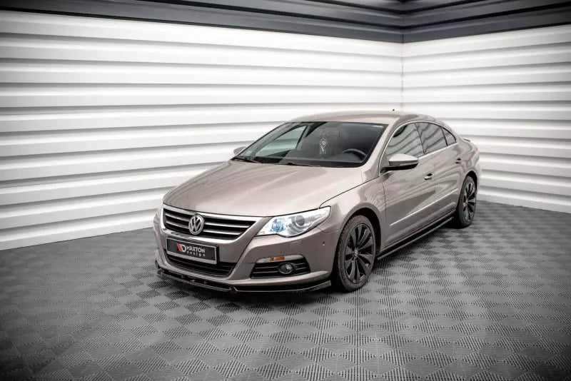 Maxton Design Seitenschweller (Paar) V.2 für VW Passat CC Hochglanz schwarz – Ansicht 3