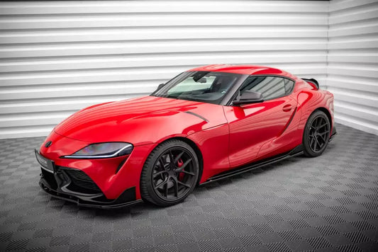 Maxton Design Seitenschweller (Paar) V.3 für Toyota Supra Mk5 Hochglanz schwarz – Ansicht 1