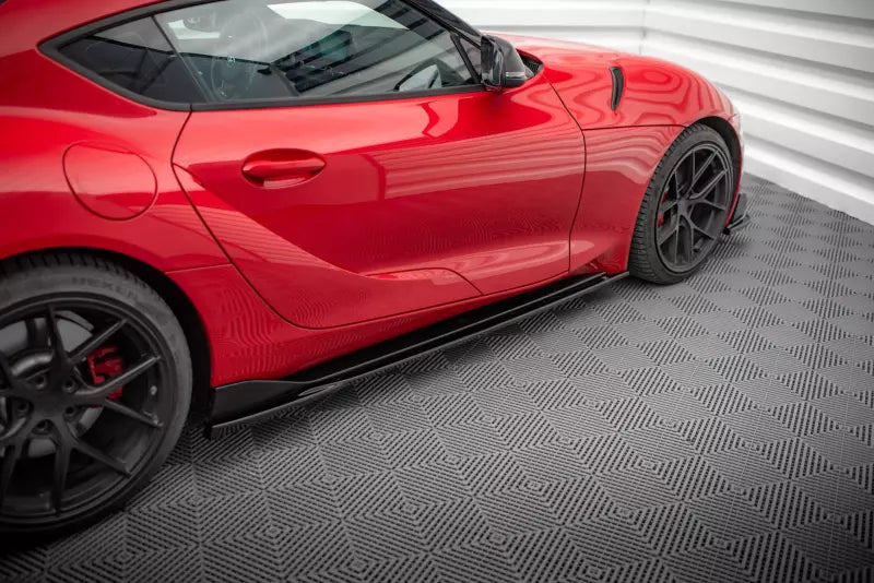 Maxton Design Seitenschweller (Paar) V.3 für Toyota Supra Mk5 Hochglanz schwarz – Ansicht 2