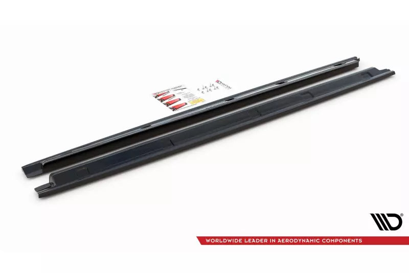 Maxton Design Seitenschweller (Paar) für VW Caddy Mk5 Hochglanz schwarz – Ansicht 4