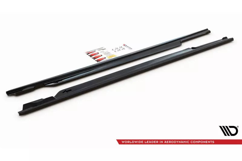 Maxton Design Seitenschweller (Paar) für VW Passat B8 Facelift Hochglanz schwarz – Ansicht 4