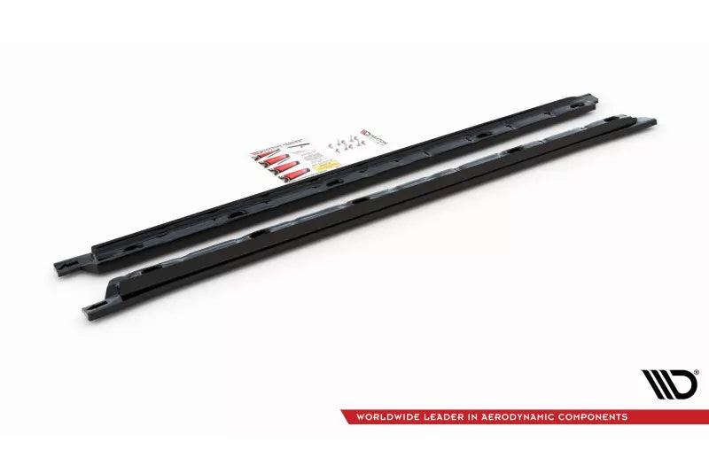 Maxton Design Seitenschweller (Paar) für VW Tiguan Mk2 Hochglanz schwarz – Ansicht 4