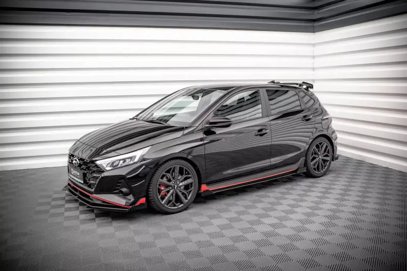 Maxton Design Street Pro Schweller Flaps für Hyundai I20 N Mk3 Hochglanz schwarz – Ansicht 2