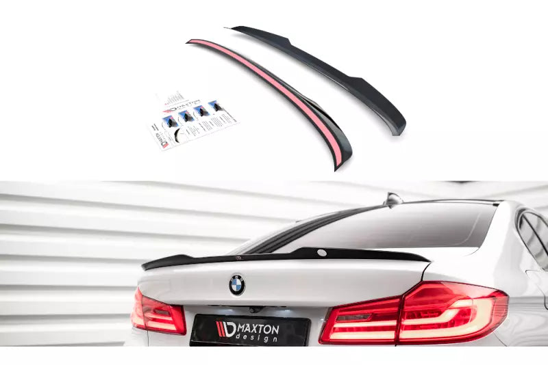 Maxton Design Heckspoiler Lippe für BMW 5er G30 Limousine (2017-2023) Hochglanz schwarz – Ansicht 4