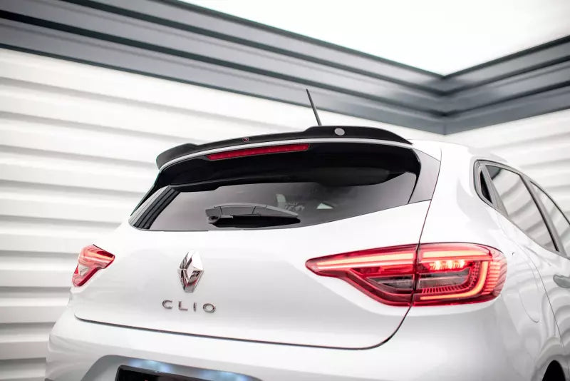 Maxton Design Heckspoiler Lippe für Renault Clio Mk5 Hochglanz schwarz – Ansicht 1
