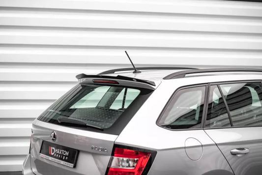 Maxton Design Heckspoiler Lippe für Skoda Fabia Combi Mk3 Hochglanz schwarz – Ansicht 1