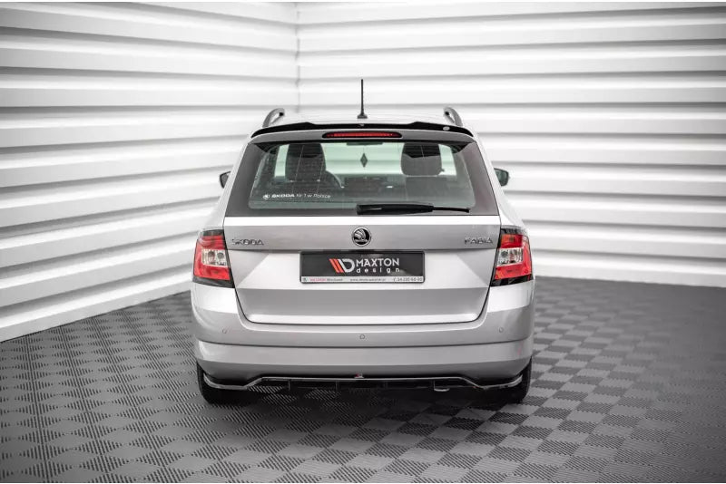 Maxton Design Heckspoiler Lippe für Skoda Fabia Combi Mk3 Hochglanz schwarz – Ansicht 2