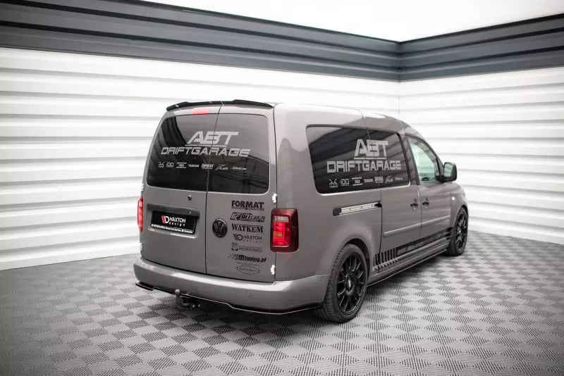 Maxton Design Heckspoiler Lippe für VW Caddy Mk3 Facelift Hochglanz schwarz – Ansicht 2