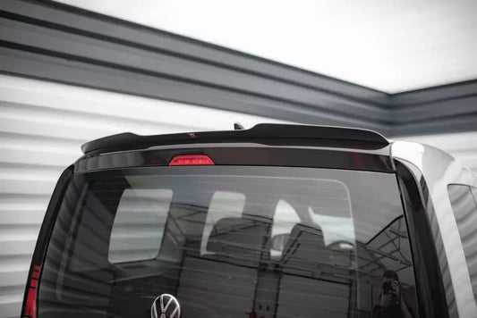 Maxton Design Heckspoiler Lippe für VW Caddy Mk5 Hochglanz schwarz – Ansicht 1