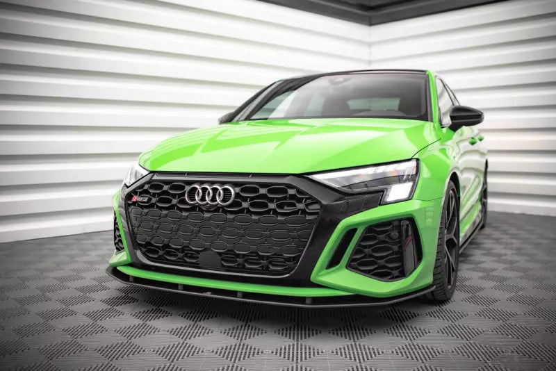 Maxton Design Street Pro Frontlippe für Audi RS3 8Y schwarz – Ansicht 1