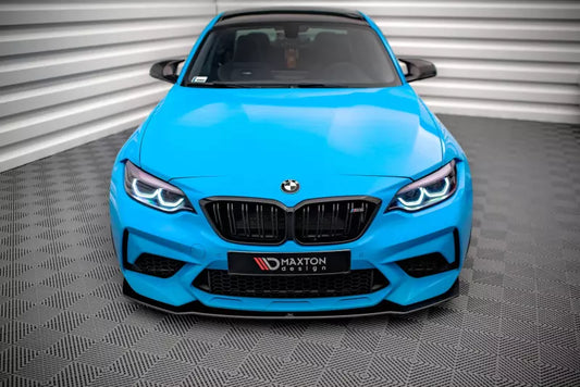 Maxton Design Street Pro Frontlippe für BMW M2 Competition F87 schwarz – Ansicht 1
