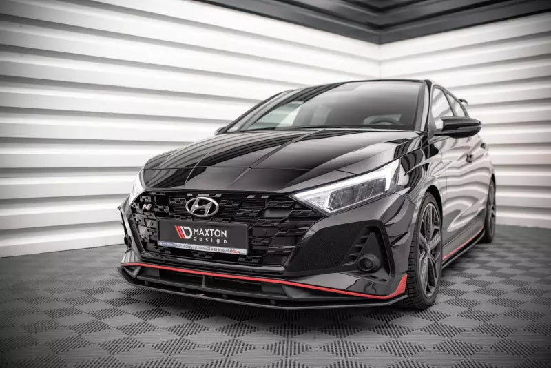Maxton Design Street Pro Frontlippe für Hyundai I20 N Mk3 schwarz – Ansicht 1