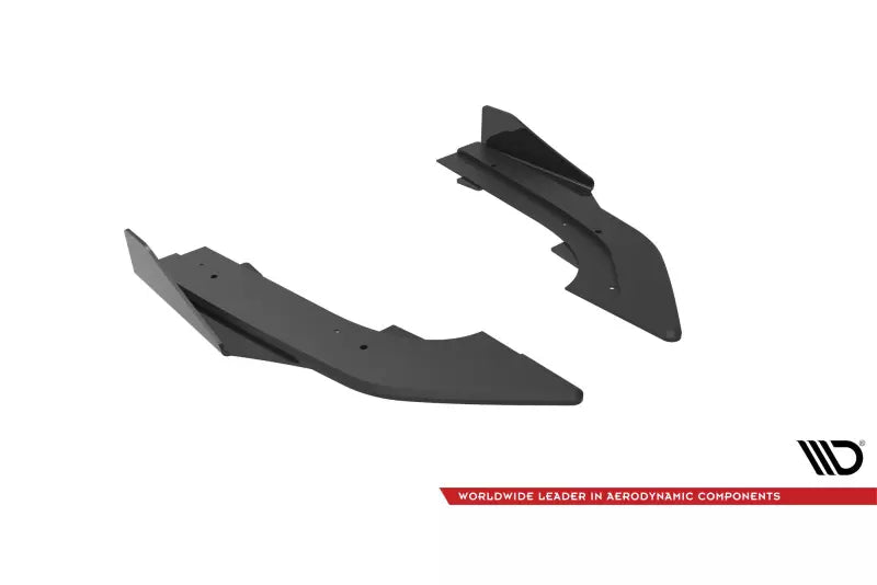 Maxton Design Street Pro Diffusor Flaps für Audi RS3 Limousine 8Y matt schwarz mit Hochglanz Flaps – Ansicht 4