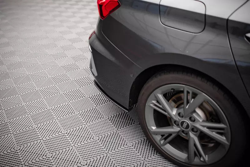 Maxton Design Street Pro Diffusor Flaps für Audi S3 Limousine 8Y matt schwarz – Ansicht 2