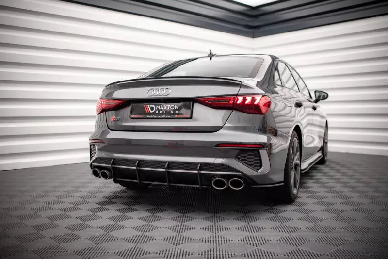 Maxton Design Street Pro Diffusor Flaps für Audi S3 Limousine 8Y matt schwarz – Ansicht 3