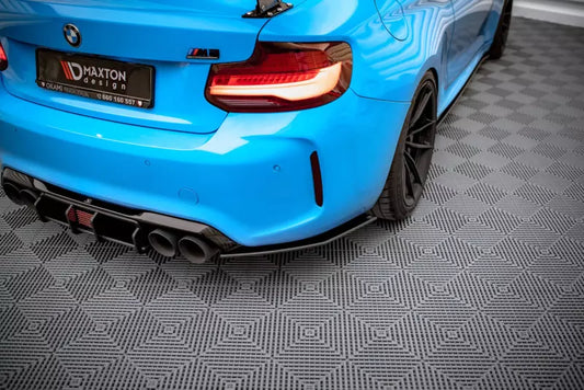 Maxton Design Street Pro Diffusor Flaps für BMW M2 F87 matt schwarz – Ansicht 1