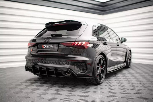 Maxton Design Street Pro Heckdiffusor für Audi RS3 Sportback 8Y Schwarz – Ansicht 1
