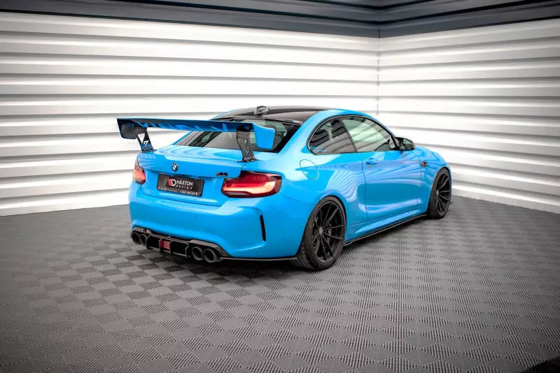 Maxton Design Street Pro Heckdiffusor V.2 für BMW M2 F87 matt schwarz – Ansicht 3