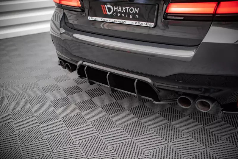 Maxton Design Street Pro Heckdiffusor für BMW M5 F90 Schwarz – Ansicht 1