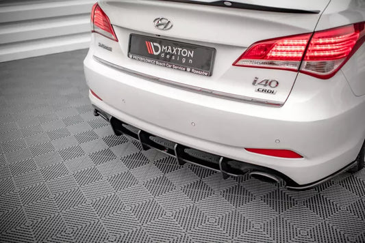 Maxton Design Street Pro Heckdiffusor für Hyundai I40 Mk1 Schwarz – Ansicht 1
