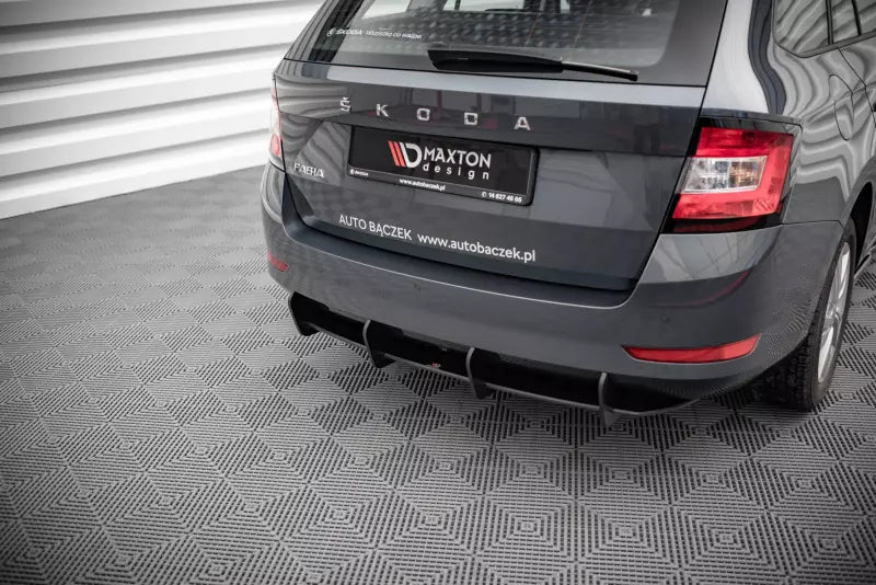 Maxton Design Street Pro Heckdiffusor für Skoda Fabia Combi Mk3 Facelift Schwarz – Ansicht 1