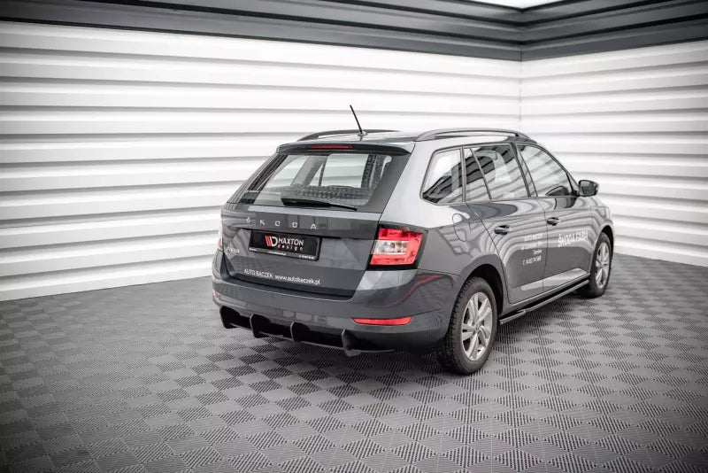 Maxton Design Street Pro Heckdiffusor für Skoda Fabia Combi Mk3 Facelift Schwarz – Ansicht 2