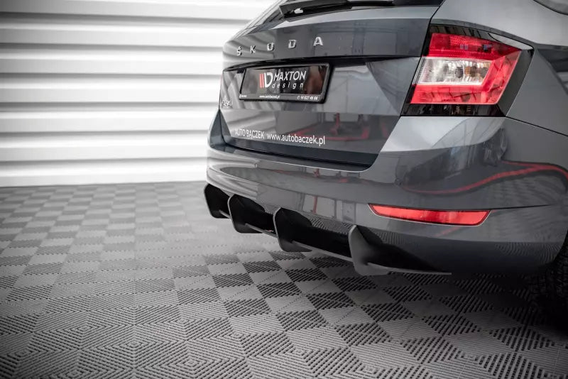 Maxton Design Street Pro Heckdiffusor für Skoda Fabia Combi Mk3 Facelift Schwarz – Ansicht 3