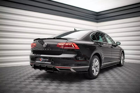 Maxton Design Street Pro Heckdiffusor für Volkwagen Passat B8 Facelift Schwarz – Ansicht 1