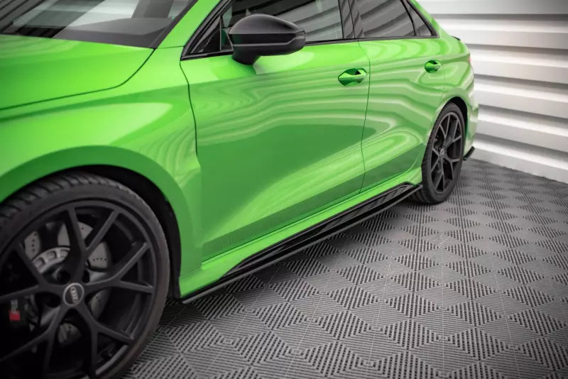 Maxton Design Street Pro Seitenschweller (Paar) für Audi RS3 Sportback 8Y matt schwarz – Ansicht 1
