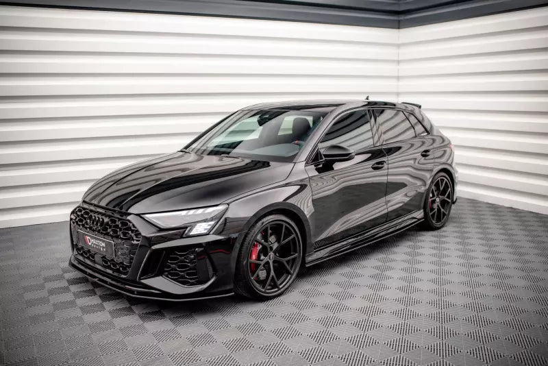 Maxton Design Street Pro Seitenschweller (Paar) für Audi RS3 Sportback 8Y matt schwarz – Ansicht 3