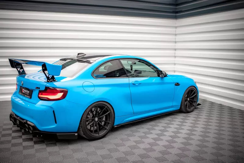 Maxton Design Street Pro Seitenschweller (Paar) für BMW M2 F87 matt schwarz – Ansicht 2