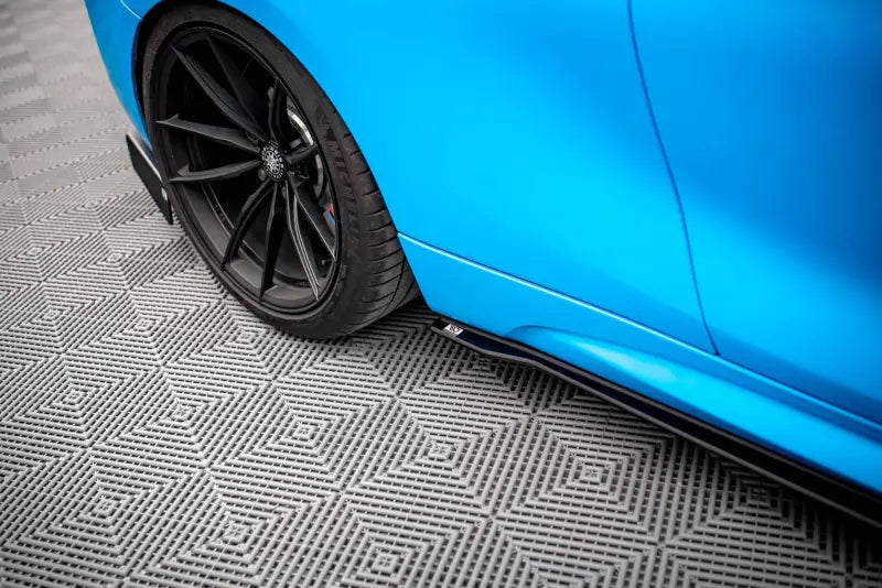 Maxton Design Street Pro Seitenschweller (Paar) für BMW M2 F87 matt schwarz – Ansicht 3